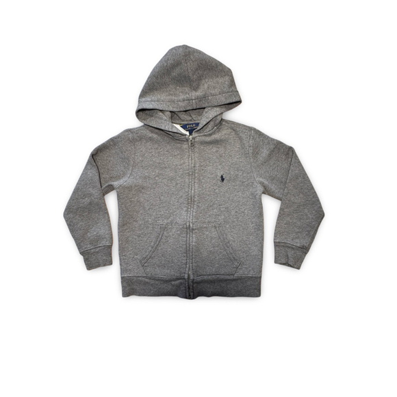 Polo Ralph‎ Lauren Boys’ Gray Zip-Up Hoodie – Size S (8) - Picture 1 of 5